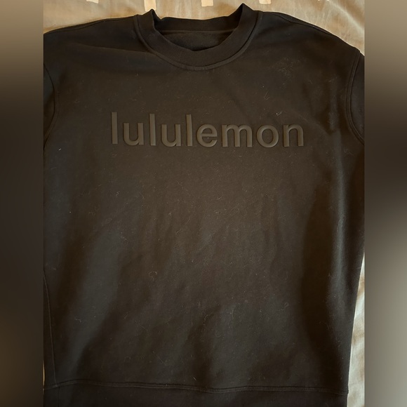Lululemon oversized crew *wordmark blk sweatshirt - Picture 2 of 8